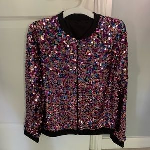 Rainbow Sequin Jacket